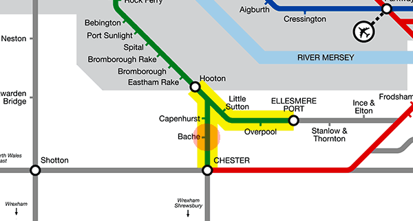 Bache station map