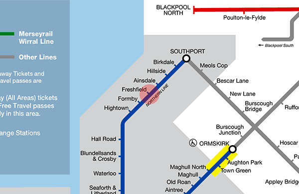Freshfield station map