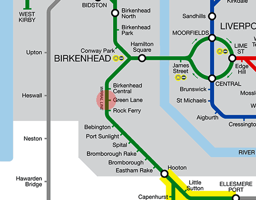 Green Lane station map