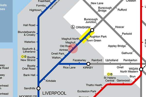 Old Roan station map