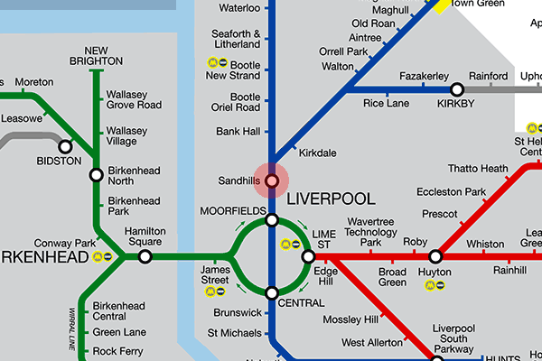 Sandhills station map