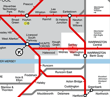 Sankey station map