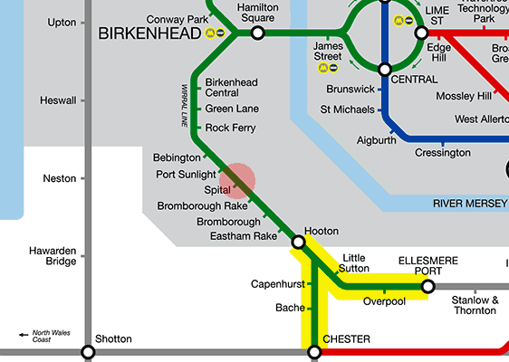 Spital station map