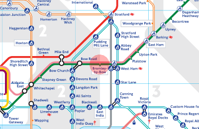 Bromley-by-Bow station map