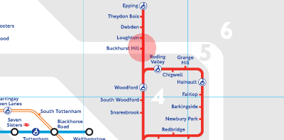 Buckhurst Hill station map