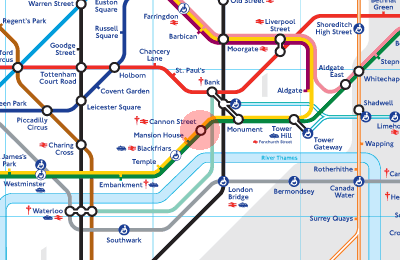 Cannon Street station map