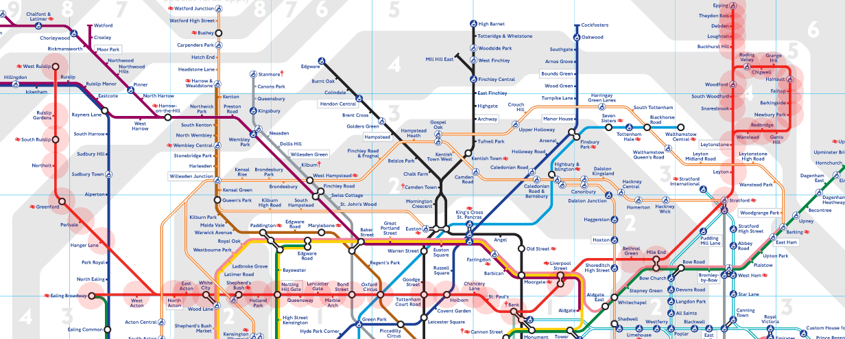 Central Line Stations Map Central Line Map - London Underground Tube