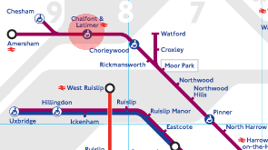 Chalfont & Latimer station map