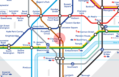 Charing Cross station map