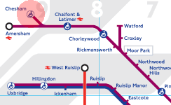 Chesham station map