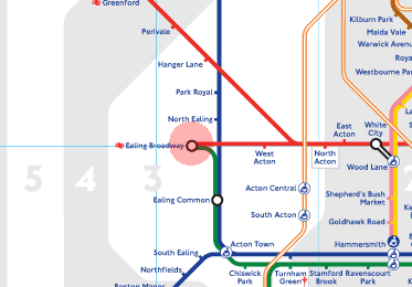 Ealing Broadway station map