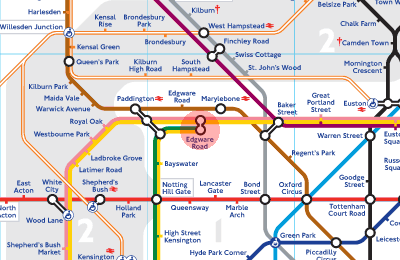 Edgware Road station map