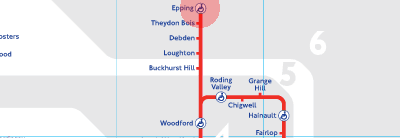 Epping station map