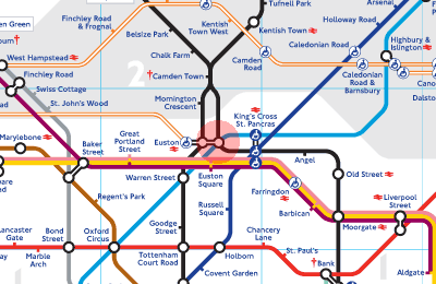 Euston Road London Map Euston Station Map - London Underground Tube