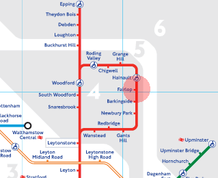 Fairlop station map