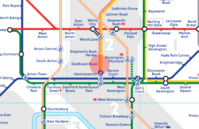 Goldhawk Road station map