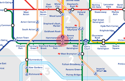 Hammersmith station map