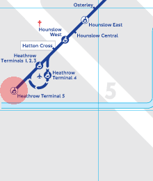 Heathrow Terminal 5 station map
