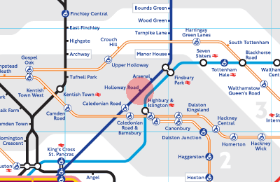 Holloway Road station map