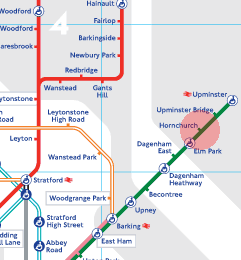 Hornchurch station map