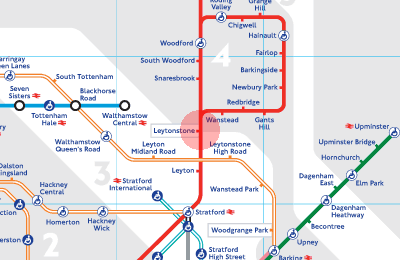 Leytonstone station map - London Underground Tube