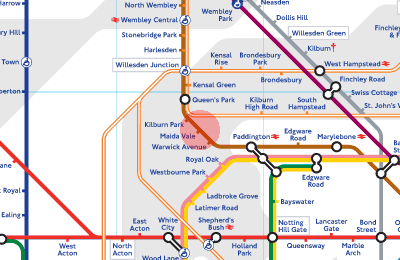 Maida Vale station map