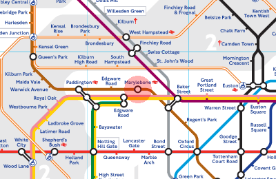 Marylebone station map