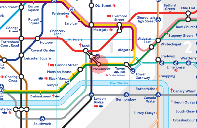 Monument station map