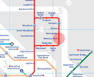 Newbury Park station map