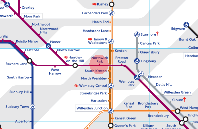 Northwick Park station map