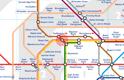 Paddington Station Map London Underground Tube