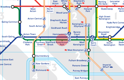 Ravenscourt Park station map