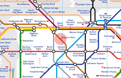 Regent's Park station map