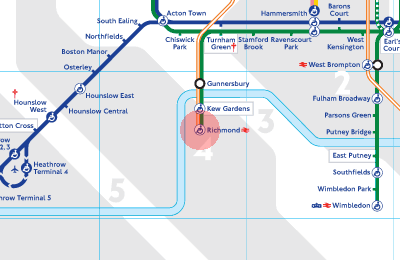 Richmond station map