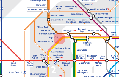 Royal Oak station map