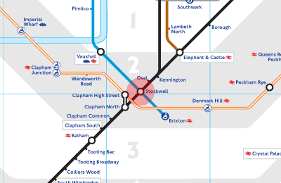 Stockwell station map