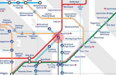 Stratford station map