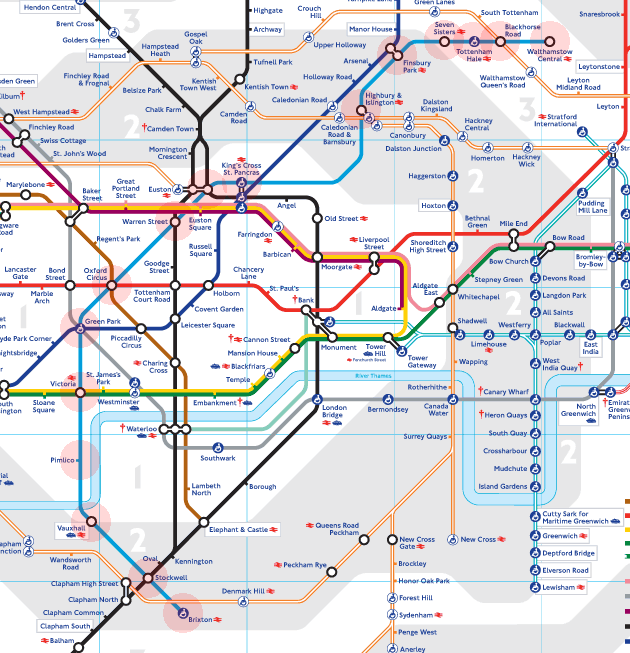 Victoria Line map - London Underground Tube