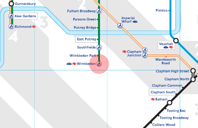 Wimbledon station map