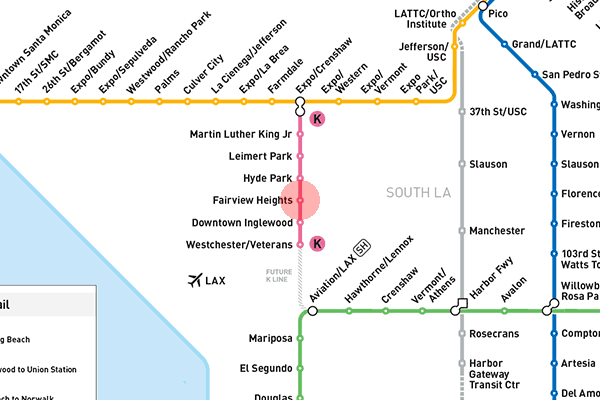Fairview Heights station map