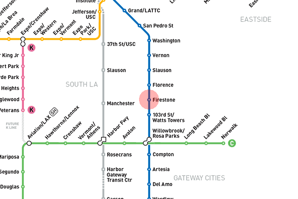 Firestone station map