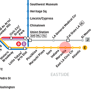 Maravilla station map