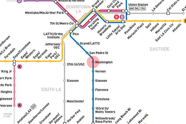 Washington station map