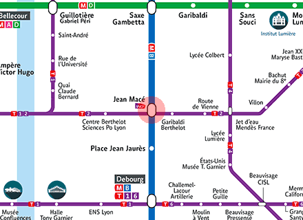 Jean Mace station map