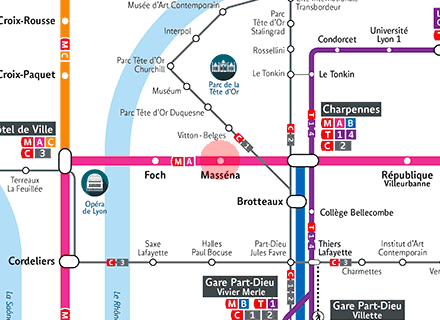 Massena station map
