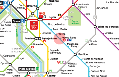 Atocha Renfe station map