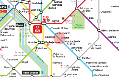 Atocha Station Map Madrid Metro