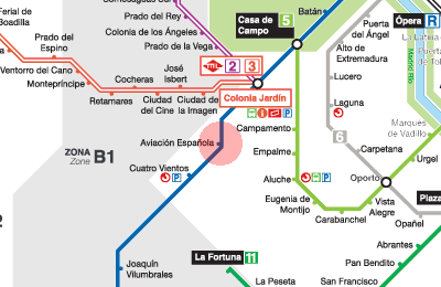 Aviacion Espanola station map