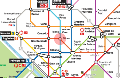 Bilbao station map