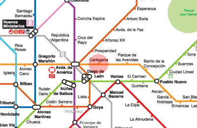 Cartagena station map